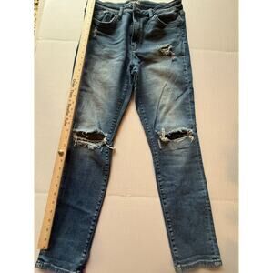 Vervet Women Jeans Straight Legs 32  cotton Ripped